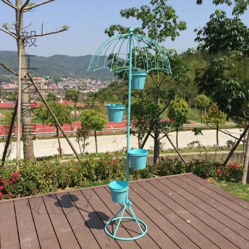 旧雨伞骨架改造！DIY 迷你多肉花架