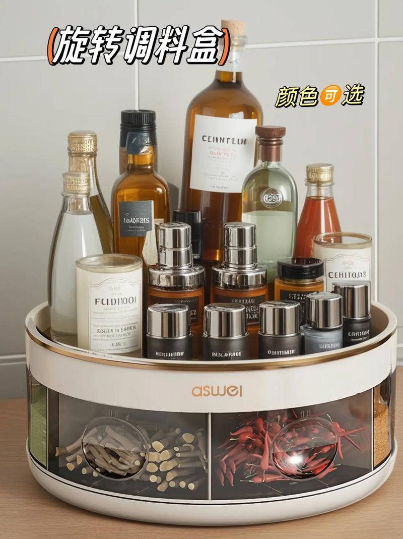 调料收纳?转盘式收纳省空间!